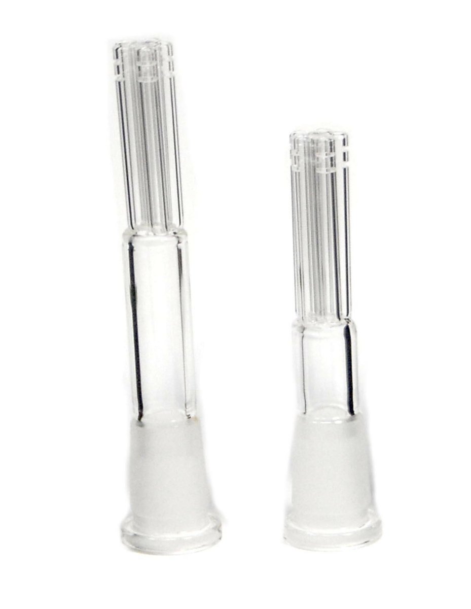 Five-arm perc glass downstem with 18mm male joint