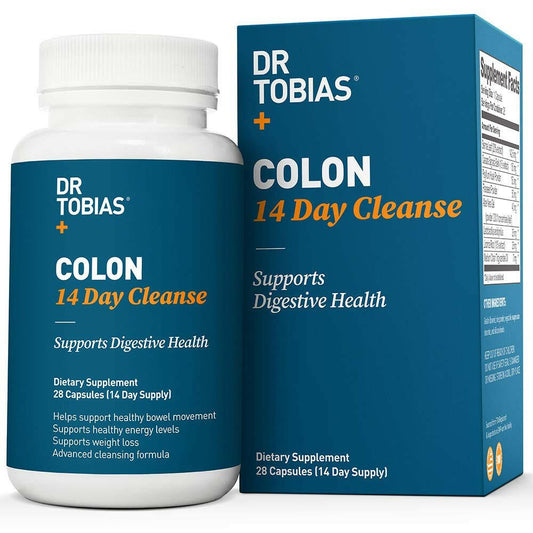 Dr Tobias Colon 14 Day Quick Cleanse - Supports Detox & Increased Energy Levels , - Simple Glass Pipe