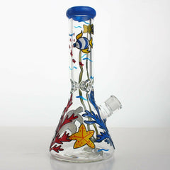 12" Beaker Sea World Glass Water Pipe - Simple Glass Pipe