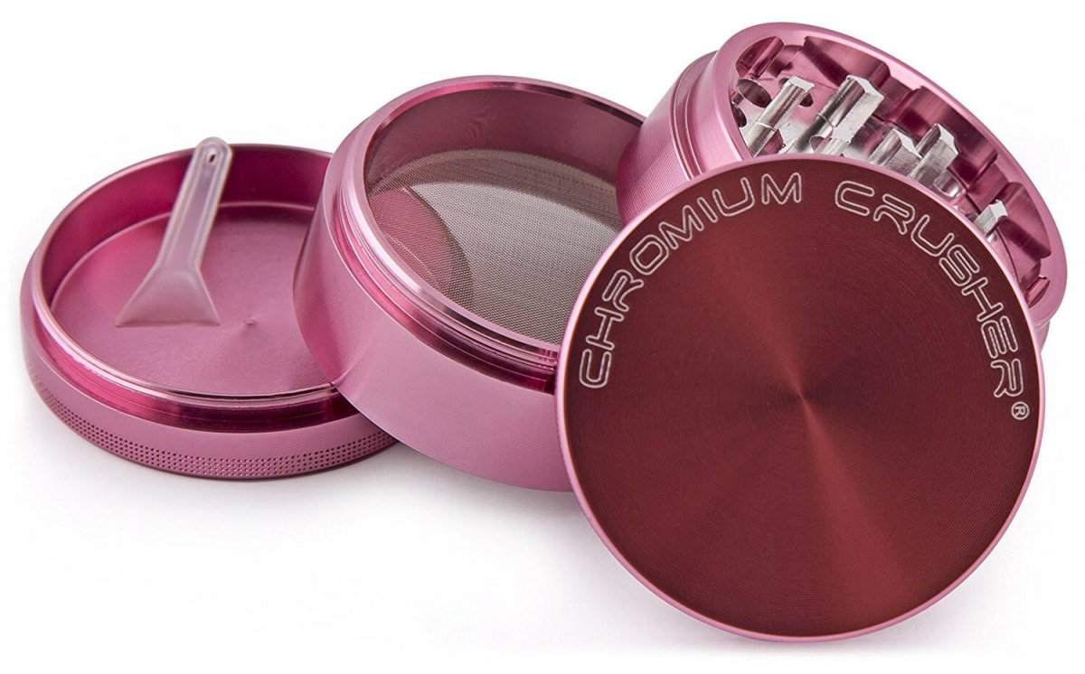 tobacco crusher near me Chromium Crusher 1.6 Inch 4 Piece Tobacco Spice Herb Grinder pink colors – Simple Glass Pipe tobacco crusher near me Chromium Crusher 1.6 Inch 4 Piece Tobacco Spice Herb Grinder pink colors – Simple Glass Pipe