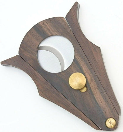 Spring-loaded wood cigar cutter alternate view