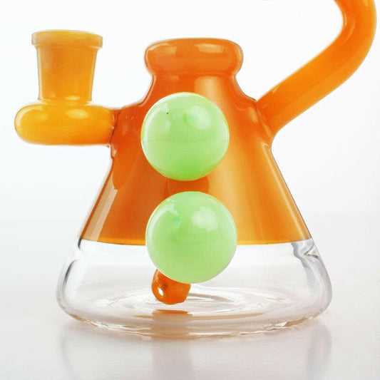 7" Gourd Neck glass water pipe - Simple Glass Pipe