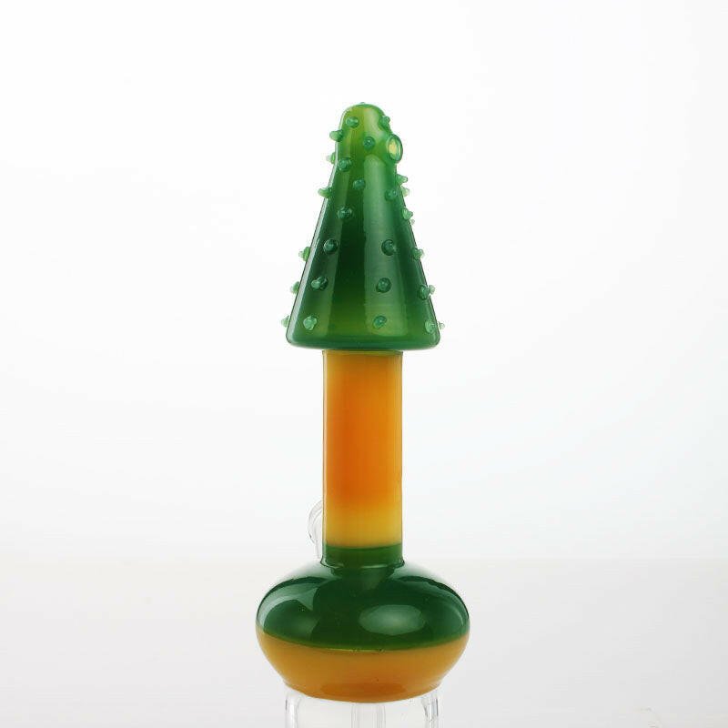 7" penis with Spike orange water pipe - Simple Glass Pipe