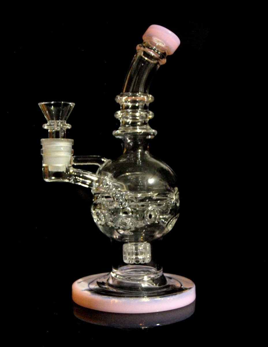 9" Glass Recycler Water Pipe with Matrix Percolator - Simple Glass Pipe