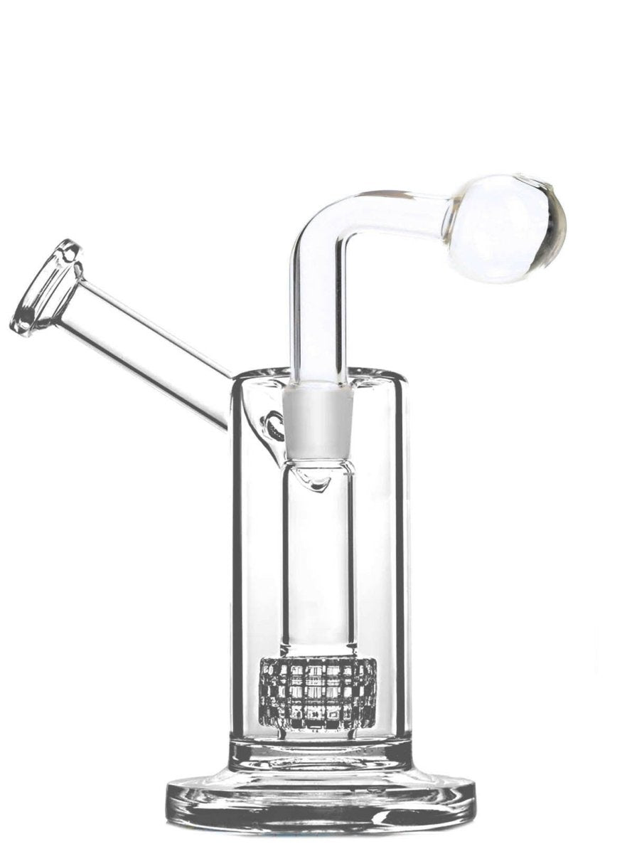 9"Matrix Percs Glass Water Pipe & oil burner - Simple Glass Pipe