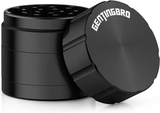 Herb Grinder,Grinder 4 Piece 2 inch Grinder, Aluminium Alloy,Unique Design Non - Stick - Simple Glass Pipe