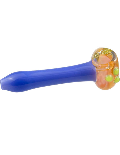 Purple glass spoon pipe alternate view