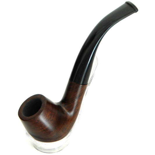 Bent Billiard sandal wood hand craft Tobacco Pipe, 5" long, - Simple Glass Pipe