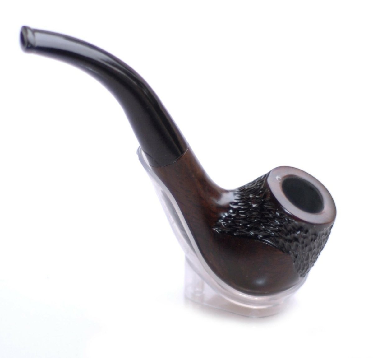 ShowJade Tobacco Pipe Handmade from Sandalwood (Rosewood) #9L - Simple Glass Pipe