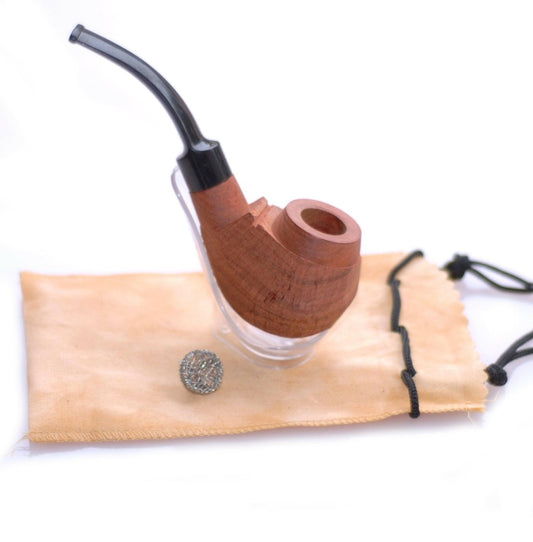 Do It Yourself Tobacco Pipe Rosewood - Pre Drilled - Simple Glass Pipe