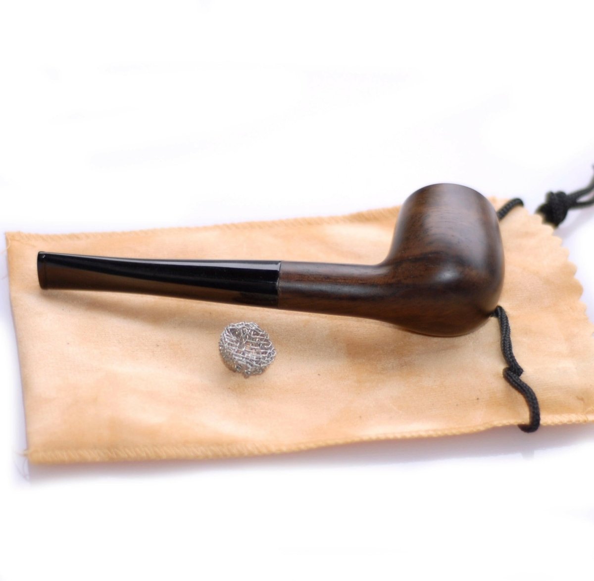 Tobacco Pipe Straight Stem Handmade - Simple Glass Pipe