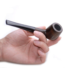 Tobacco Pipe Straight Stem Handmade - Simple Glass Pipe