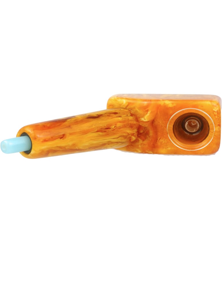 4"Tobacco Pipe Resin Smoking Pipe with Glass Bowl