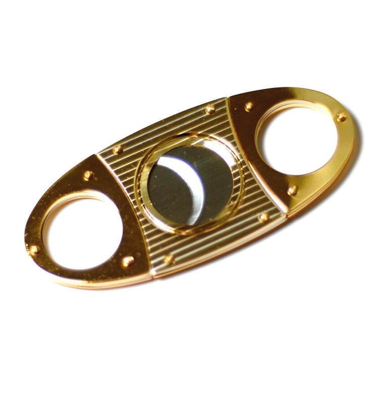 ShowJade gold-tone dual-blade cigar cutter