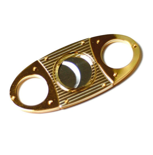 ShowJade® Classic Gold Tone Cigar Cutter - Simple Glass Pipe