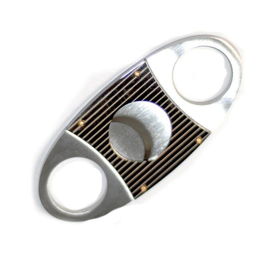 ShowJade® Classic Zebra Cigar Cutter Stainless Steel - Simple Glass Pipe