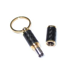 ShowJade® Classic PU Cigar Punch Keychain - Simple Glass Pipe