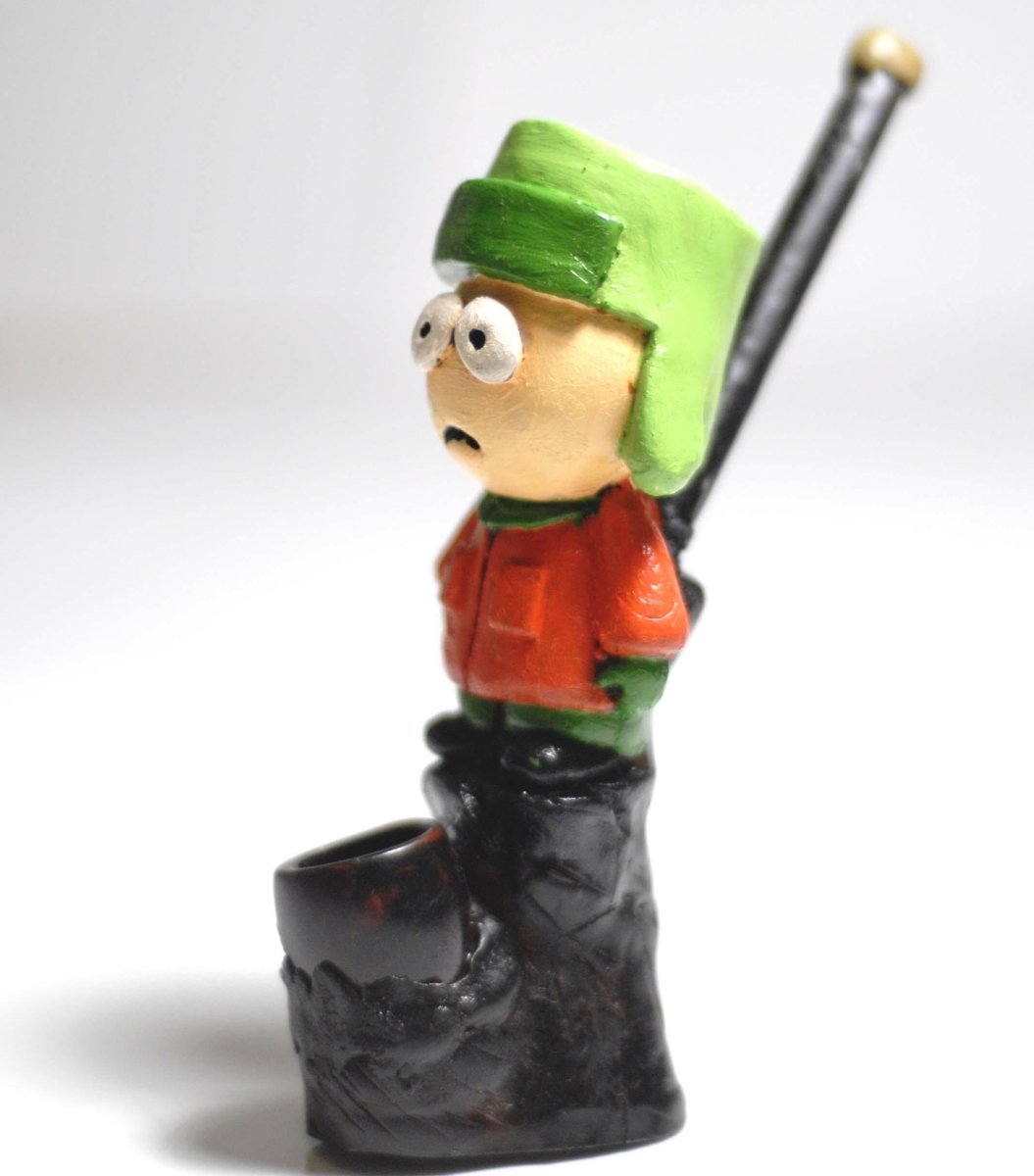 Kyle Broflovski south park figured handmade ceramic tobacco pipe - Simple Glass Pipe