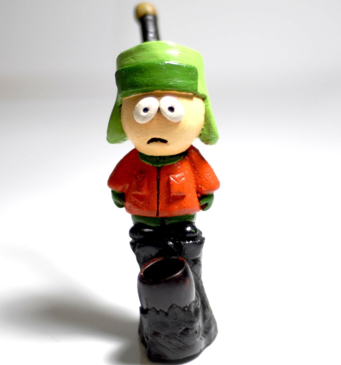 Kyle Broflovski south park figured handmade ceramic tobacco pipe - Simple Glass Pipe