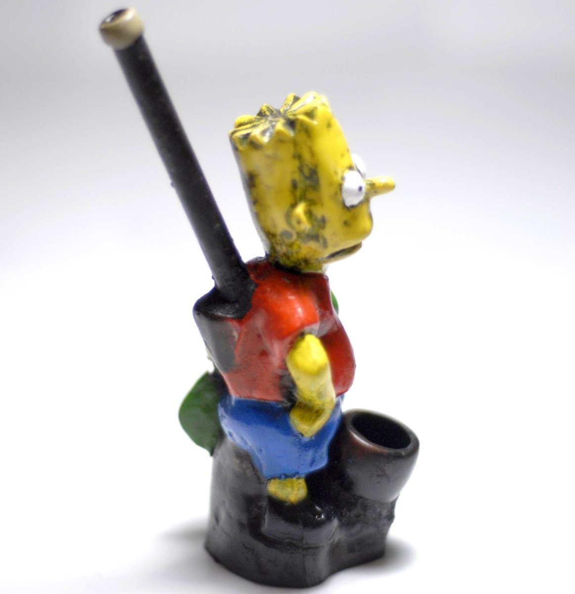 Bart Simpson ceramic character pipe alternate view