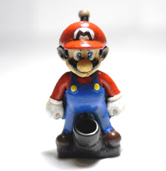 Super Mario Mario handmade Ceramic tobacco Pipe. - Simple Glass Pipe