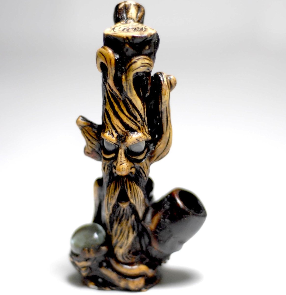 Stoned Tree figured handmade ceramic tobacco pipe - Simple Glass Pipe