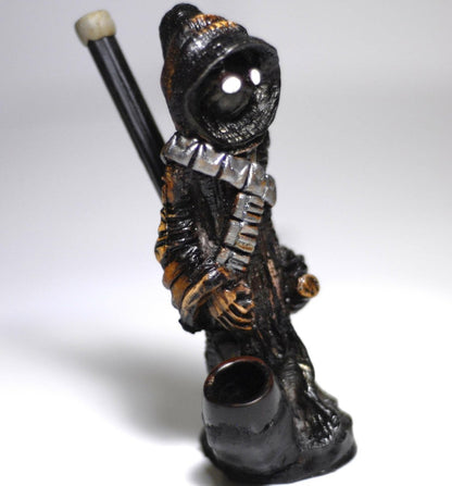 Jawa ceramic character pipe alternate view