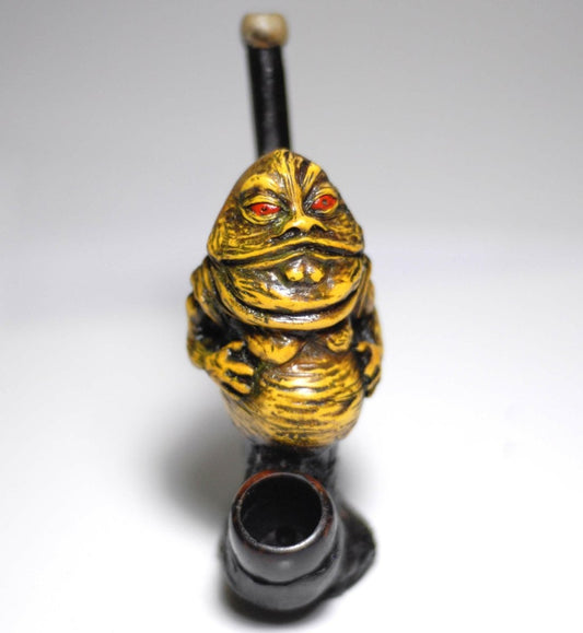 Jabba the Hutt from Star War figured handmade ceramic tobacco pipe - Simple Glass Pipe