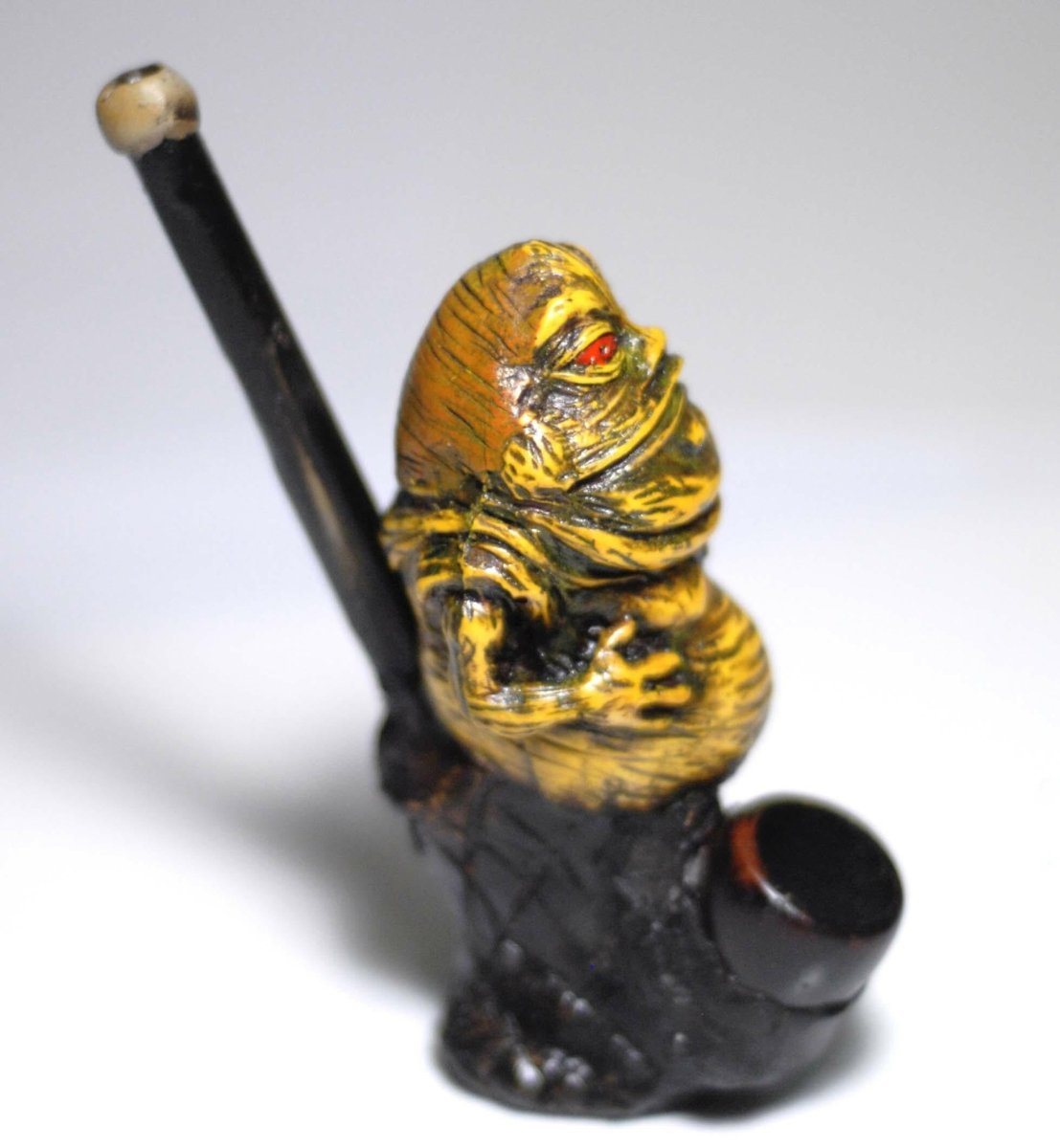 Jabba the Hutt ceramic character pipe alternate view