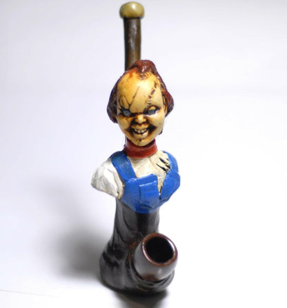 Chucky handmade ceramic tobacco pipe