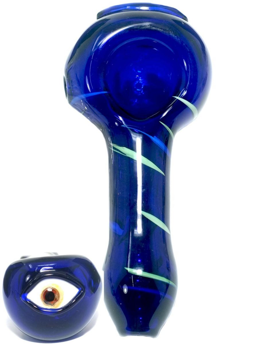 4" One Eye Glass Spoon Pipe - Simple Glass Pipe