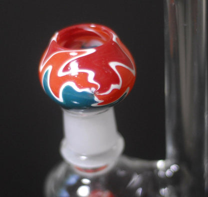 8" Glass on glass bubbler pipe - Simple Glass Pipe