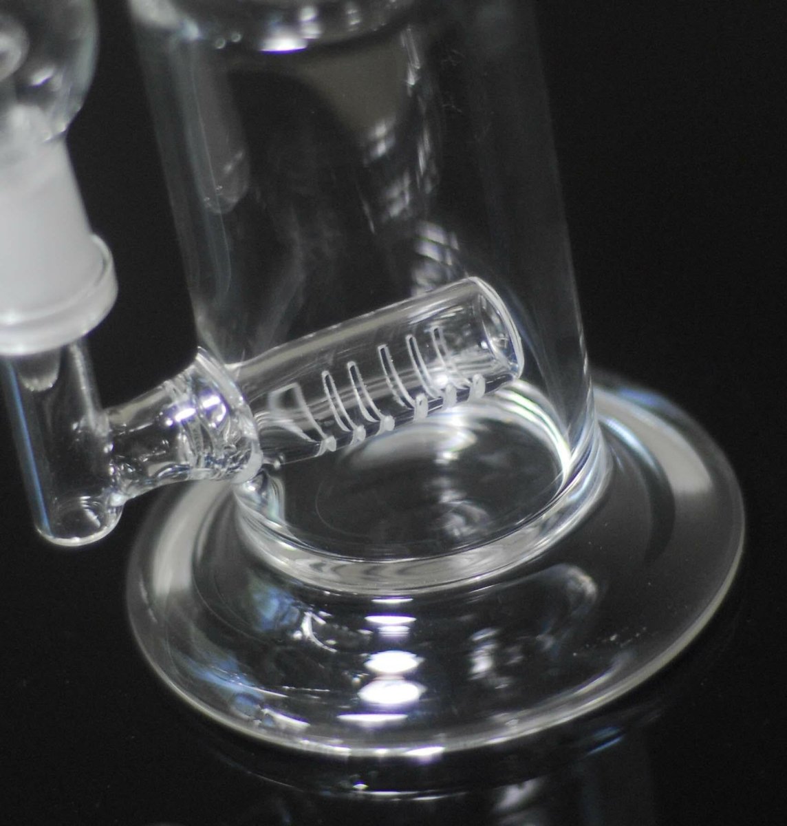 Inline glass water pipe with dome and nail alternate view