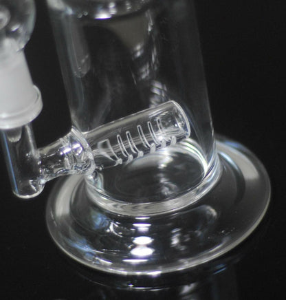 Inline glass water pipe with dome and nail alternate view