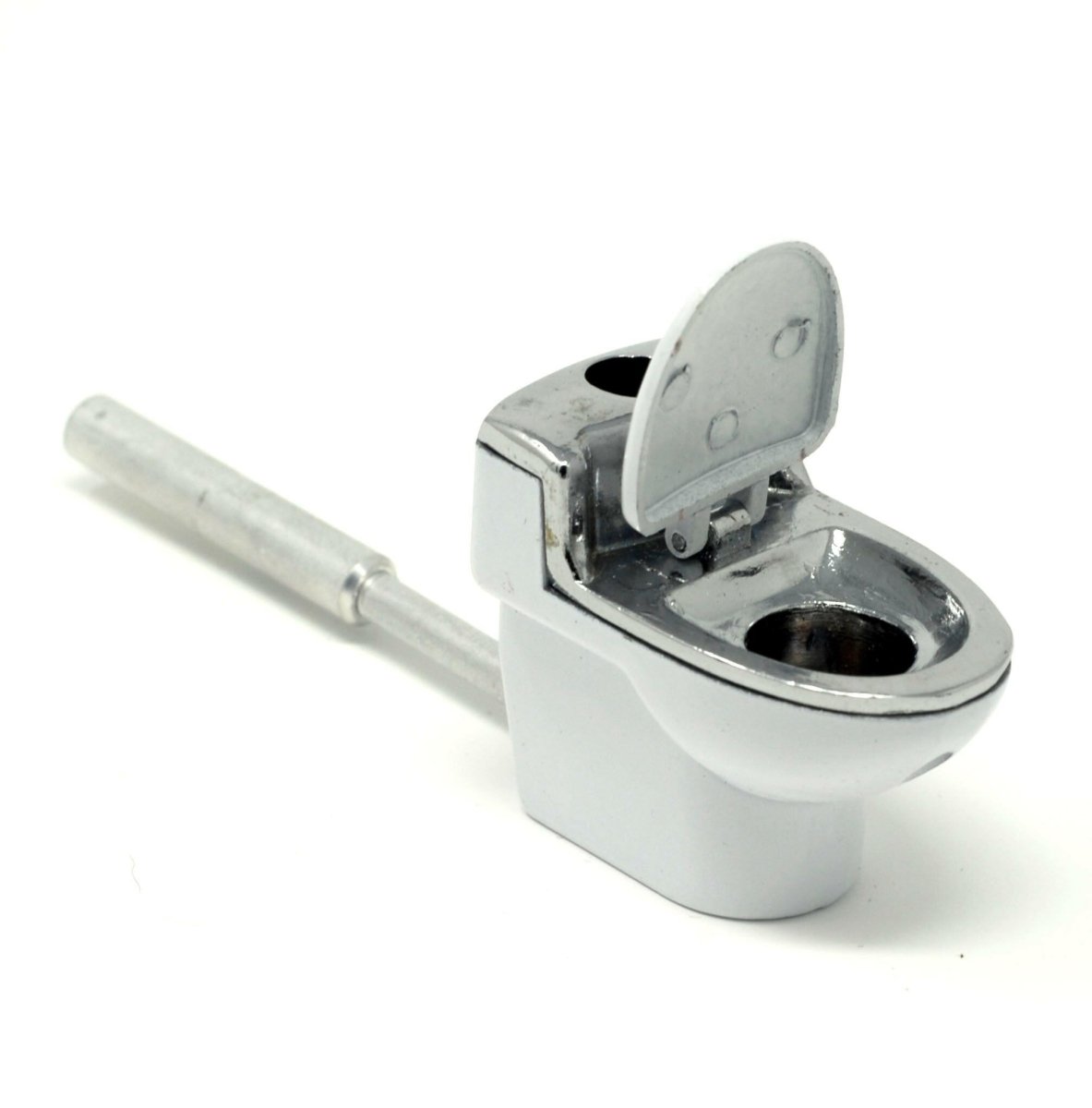 toilet bowl novelty metal pipe alternate angle