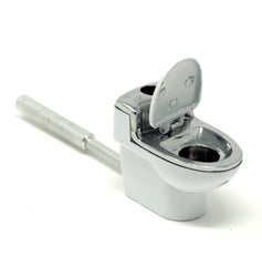 Toilet Bowl Metal Tobacco Hand Pipe - Simple Glass Pipe