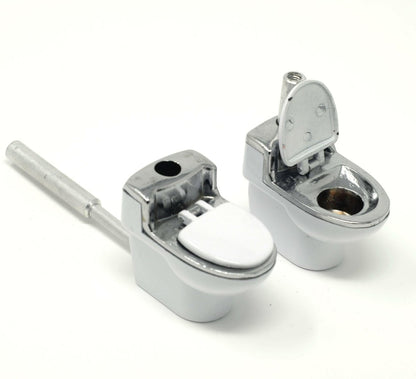 toilet bowl metal tobacco hand pipe