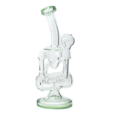 9" Inline Perc Recycler Oil glass water pipe - Simple Glass Pipe