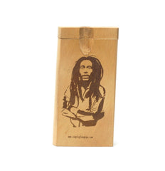 Etch Carving Bob Marley Dugout - Simple Glass Pipe