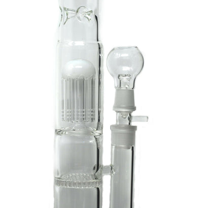 Honeycomb and tree percolator detail in 19-inch glass water pipe