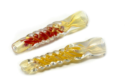 3.2-inch twisted glass one-hitter pipe