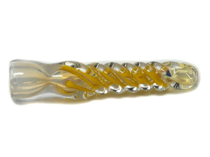 Heavy twisted glass one-hitter alternate view