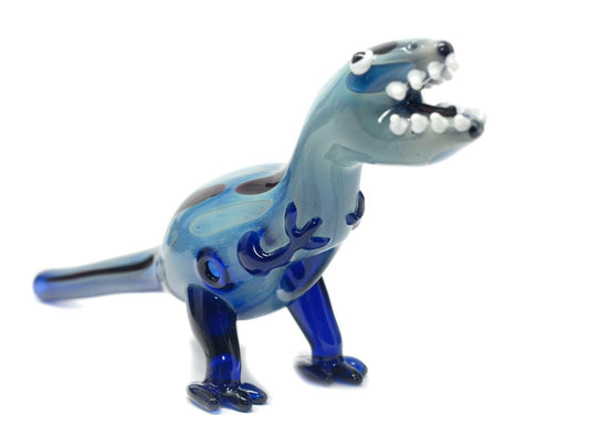 8" Dinosaurs Animal Glass Hand Pipe - Simple Glass Pipe