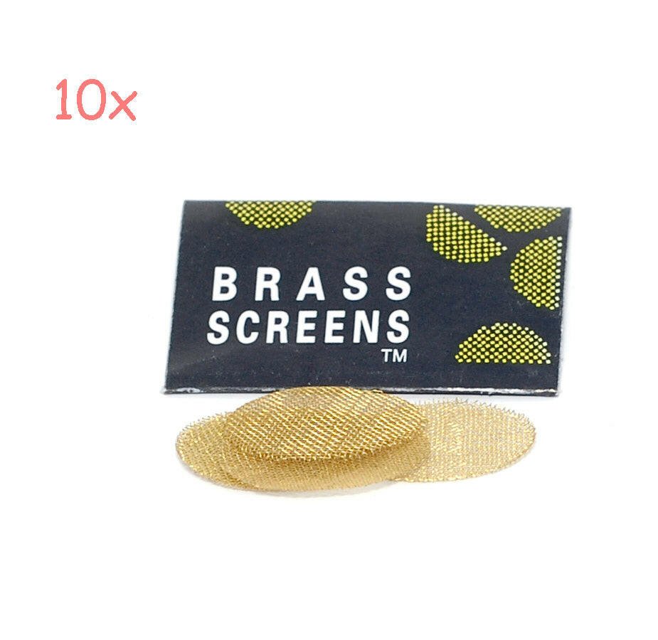 Brass tobacco pipe screens 50 count