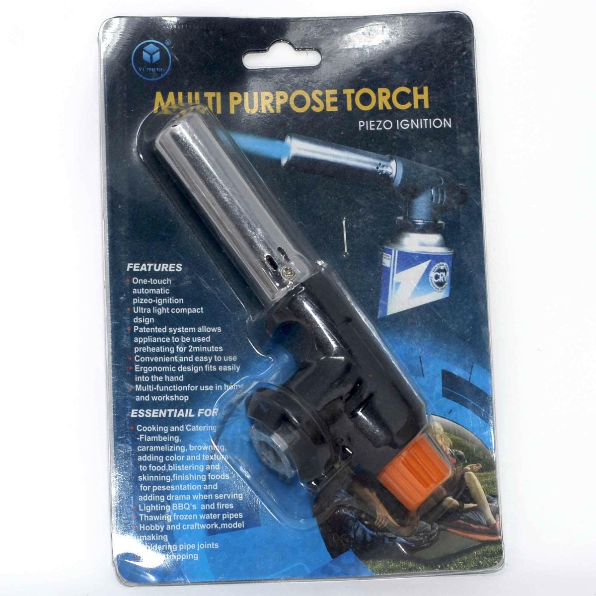 Adjustable multipurpose butane torch lighter