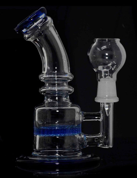 6" Honeycomb Percs Glass Water Pipe - Simple Glass Pipe