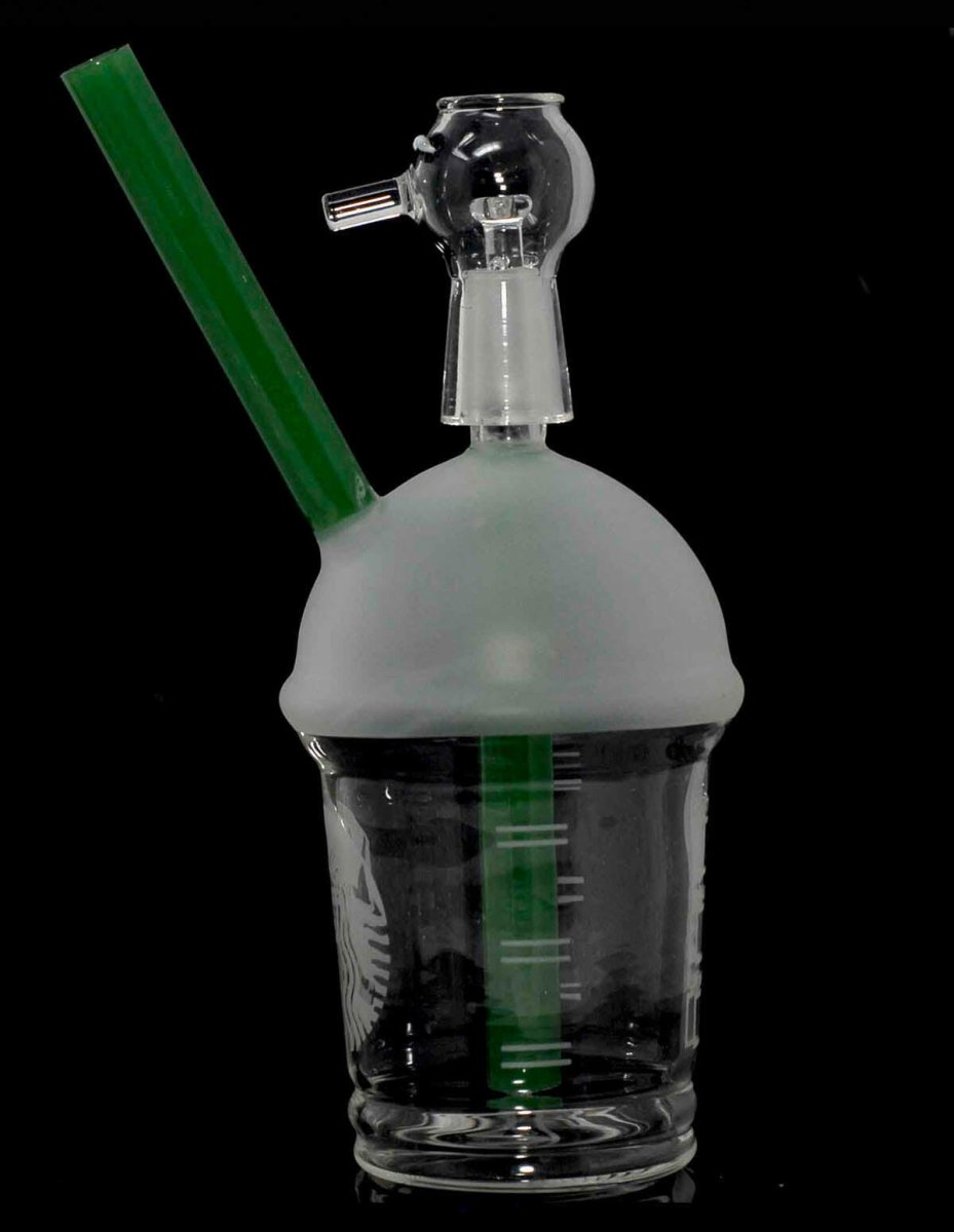 9" cofffee shop glass cup water pipe – Simple Glass Pipe