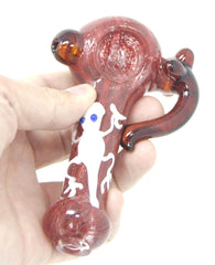 5.5" Side Handle Top Insect Glass hand Pipe - Simple Glass Pipe