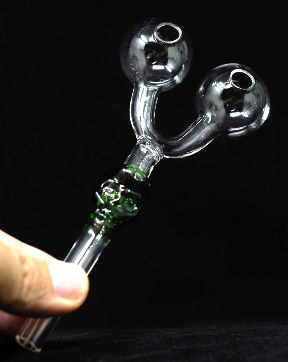 5" Glass Slingshot SKull Oil burner Pipe - Simple Glass Pipe