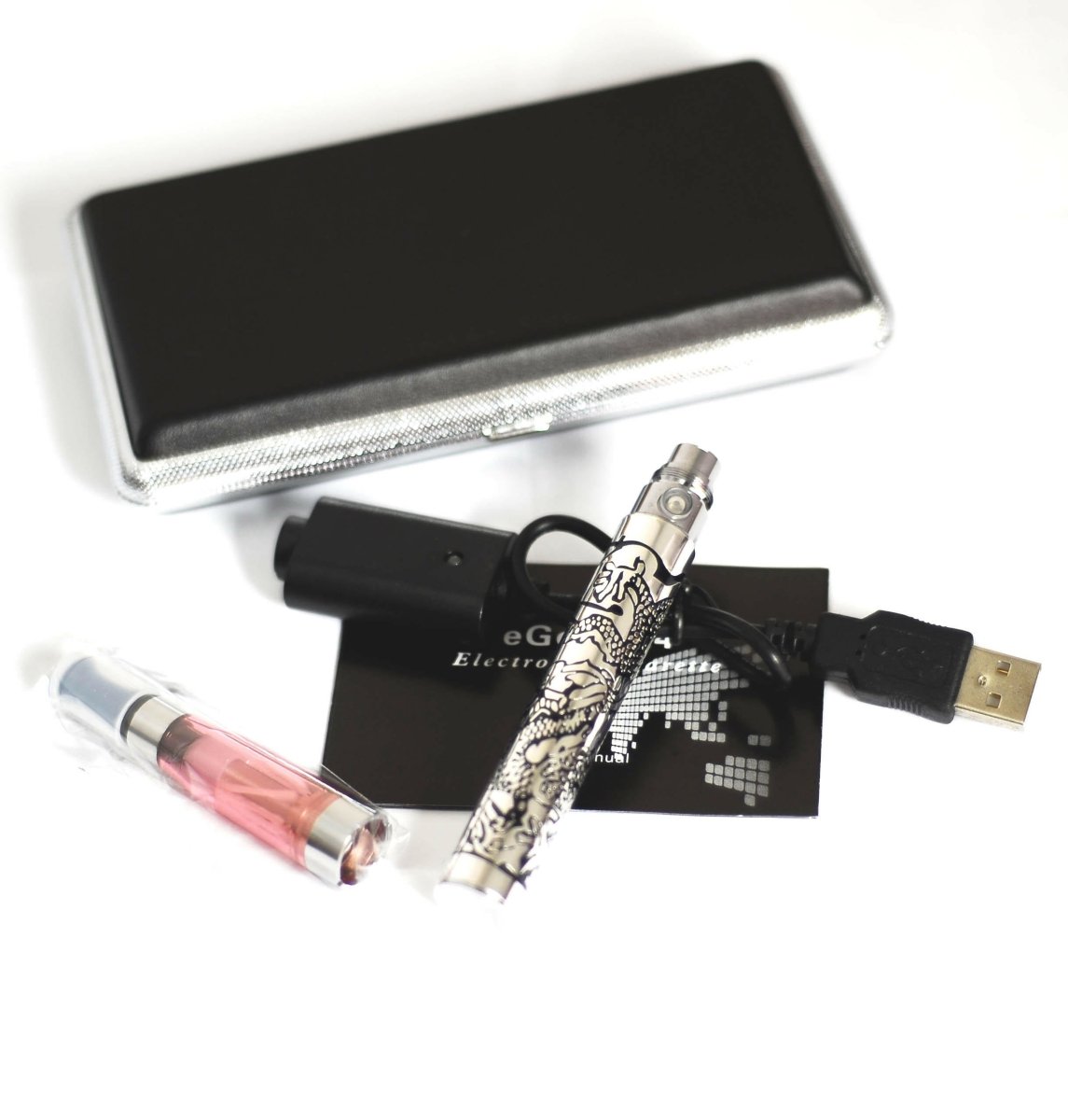 Ego - Ce4 Metal Box Single kit Dragon Design Battery 1100mah - Simple Glass Pipe